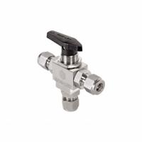 HAM-LET High Performance Ball Valve: 3/8 in, 316 Stainless Steel, T Flow, 6 bar Max. Pressure (CWP) (MPN H6800SSL3/8IPST). Key specifications — Brand: HAM-LET.