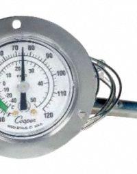 COOPER Cap Back: -40°F to 60°F /-40°C to 15.6°C, ±2°F/1°C @ 10 to 40°F/-12 to 4.5°C, 2 in Dial Dia (MPN 6142-20-3). Key specifications — Brand: COOPER; Accuracy: ±2 °F/1 °C @ 10 to 40 °F/-12 to 4.5 °C.