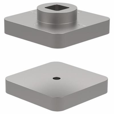 DE-STA-CO Array Tool Plate: MM-T-01, 1.97 in L x 1.97 in Wd. x 0.63 in Ht. - Cobotic End-of-Arm Tool Plate Kits