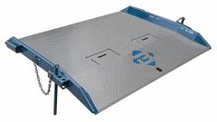 BLUFF Dock Board: 20,000 lb Load Capacity, 48 in Overall Lg, 84 in Overall Wd, Diamond Treadplate (MPN 20T8448). Key specifications — Material: Steel; Brand: BLUFF.