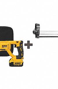 DEWALT Cordless Rotary Hammer Kit: D-Handle, 20V DC, SDS-Plus, 1/2 in max, 4.0 Ah, 1.9 ft-lb (MPN DCH133M2/D25301D). Key specifications — attr113858: 20V DC; attr113796: DEWALT; attr113808: 0 bpm to 5,550 bpm; attr113803: Yes; attr113809: Yes; attr113815: (1) Bare Tool.