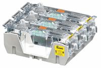 BUSSMANN Fuse Block: Open Block Design, 3 Pole, 250 V AC, Box Lug, Non-Indicating (MPN HM25100-3CR). Key specifications — attr233046: BUSSMANN.