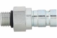AEROQUIP Hydraulic Quick Connect Hose Coupling: 1/4 in Coupling Size, Steel, 1.89 lpm Max. Flow Rate (MPN FD90-1044-04-04). Key specifications — Body Material: Steel; Thread Size: 7/16"-20; Brand: AEROQUIP.