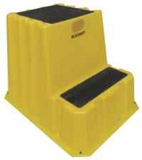 DPI Step Stool: 2 Steps, 2 ft Overall Ht, 500 lb Load Cap, Plastic, 2 ft Standing Ht (MPN NTXST-2-14). Key specifications — Brand: DPI; Color: Yellow.