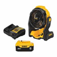 DEWALT Jobsite Fan: 20V MAX*, 11 in Blade Dia., Continuous Speed, Tool Only (MPN DCE512P1). Key specifications — attr1314311: Tool Only.