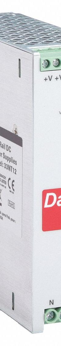 DAYTON DC Power Supply: DIN Rail, 120 W Output Power - Rated, 5 A Current - Output, Single Phase (MPN 33NT12). Key specifications — attr1044898: Single; attr1044874: Metal; attr1044879: 90 to 264V AC; attr211400: DAYTON.