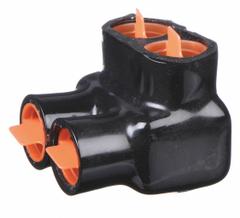 BLACKBURN Multitap Connector: 2 Port, Single-Sided Entry, 10 AWG – 250 kcmil Wire Size, Black (MPN AMT250). Key specifications — Body Material: Aluminum; Brand: BLACKBURN.