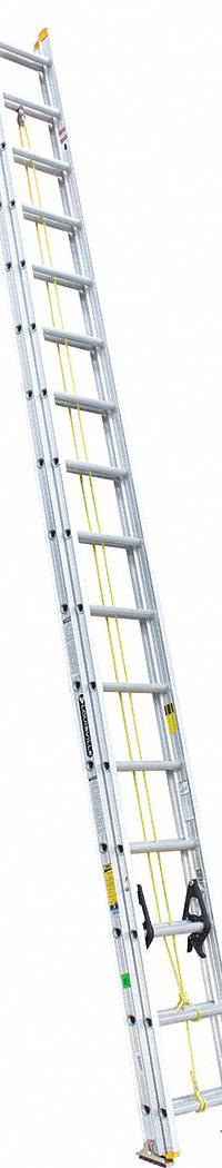 LOUISVILLE LADDER Extension Ladder: 32 ft Ladder Size, Aluminum, 250 lb Load Capacity, 60 lb Wt (MPN AE3232). Key specifications — Color: Silver; Brand: LOUISVILLE LADDER; Included Features: Rope and Pulley; Removable Fly: Fixed.