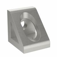 Inside Corner Bracket: Wide Gusseted Inside-Corner Bracket, 40 Series, 76 mm x 40.1 mm x 40 mm (MPN 093WD8404N08). Key specifications — Material: Aluminum; Brand: FATH INC.; Finish: Anodized.