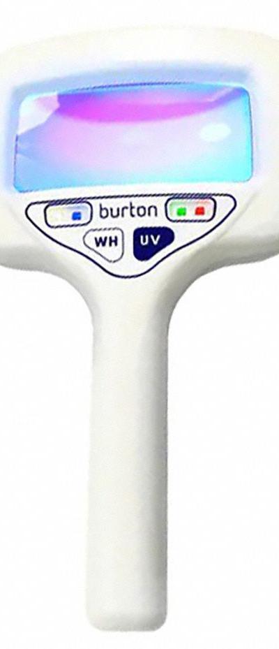 BURTON LED UV and White Magnifier with Power Co: LED - Handheld Magnifier Medical Lights