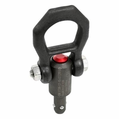 JW WINCO Quick-Release Hoist Ring: Steel, 1,079 lbf Load Limit, 16 mm Pin Dia - Quick-Release Pivot-Only Hoist Rings