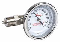 DWYER Dial Thermometer: 0°F to 240°F, ±2%Full Scale Accuracy, 4 in Stem Lg, 3 in Dial Dia (MPN BTLS34051). Key specifications — Accuracy: ±2 % Full Scale; Brand: DWYER.