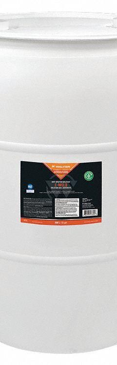 WALTER SURFACE TECHNOLOGIES Anti-Spatter: SPATTER BLOCK, 55 gal (MPN 53F208). Key specifications — Brand: WALTER SURFACE TECHNOLOGIES; Series: SPATTER BLOCK.