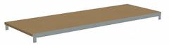 TENNSCO Shelf: 36 in x 18 in, 850 lb Load Capacity, Particleboard, Gray, Shelf (MPN ZAESH-3618D). Key specifications — Decking Material: Particleboard; Includes: (2) Beams; Decking Finish: Unfinished; Shelf Configuration: Single Straight; Color: Gray; Frame Material: Steel; Brand: TENNSCO; Frame Finish: Zinc Plated.