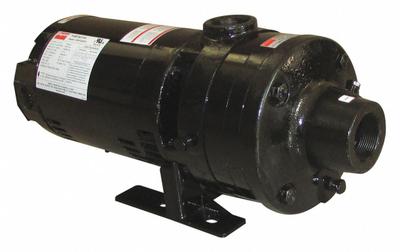 Dayton Booster Pump: 1 1/2 hp, Three Phase, 230/460V AC, 10 gpm Best Efficiency Flow - Horizontal Booster Pumps