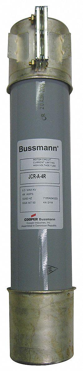 BUSSMANN Medium Voltage Fuse: JCR Series, R-Rated, 8.3 kV AC, 170 A, Time-Delay - Time-Delay Cylindrical Fuses