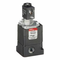 ARO Solenoid Air Control Valve: H, Three-Way / Two-Position, 120V AC, 3/8 in Female NPT (MPN H253SS-120-A). Key specifications — attr1092969: Non-Locking; attr1086920: H253SS-120-A; attr1092977: Spring Return.