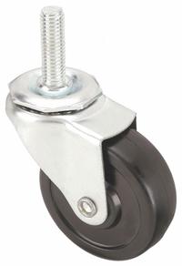 APPROVED VENDOR Stem Caster: 3 in Wheel Dia., 1 in Wheel Wd, Swivel, Swivel, 1/2 in Stem Dia., Steel (MPN 20TM50). Key specifications — Brand: APPROVED VENDOR; Thread Size: 1/2"-13; Wheel Bearing Type: Plain; Wheel/Tread Color: Black; Roll Up: Swivel.