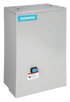 SIEMENS NEMA Magnetic Motor Starter: Non-Reversing, 3 Poles, NEMA Size 3, 90 A, 120V AC Coil (MPN 14HUG32BF). Key specifications — attr211388: SIEMENS; attr951451: 1NO; attr951453: 110/120V AC; attr951489: Three; attr951498: Screw Terminals; attr984425: 1NO; attr984429: Pilot Light; attr997361: None (Not Applicable to Electronic Overloads).