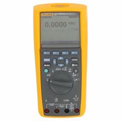 FLUKE Digital Multimeter: TRMS, CAT III 1000V/CAT IV 600V, 10 A Max AC Current Measurement, USB (MPN FLUKE-287/FVF). Key specifications — Brand: FLUKE; Calibration Certificate Included: No Certification Included; Instrument Safety Rating: CAT IV 600V; Instrument Counts: 50,000.