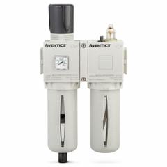 NUMATICS Filter Regulator Assembly: 3/4 in NPT, 8,900 lpm, 10 bar Max Op Pressure, 5 micron, Mist (MPN A653A0000012420). Key specifications — attr109588: 653; attr109546: Manual - Semi-automatic Drain; attr109524: NUMATICS.