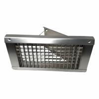 Grille: Louvered Grille, Silver, Mill, Aluminum, 7 1/4 in H, 19 1/8 in W, 2 in D, 3/4 in Bar Spacing (MPN SP-16X6-M). Key specifications — Mounting Location: Exposed Duct; Brand: AMERICAN LOUVER.
