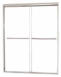 FOREMOST Shower Door: 44 in Min. Door Wd, 48 in Max. Door Wd, 72 in Overall Ht, Clear Tempered Glass (MPN CVSS4872-CL-SV). Key specifications — Brand: FOREMOST.