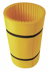 SENTRY Column Protector: 24 in, 24 in, 24 in, Round, 24 in Compatible Column Dia, 42 in Overall Ht (MPN CW0244-42KIT). Key specifications — Color: Yellow; Minimum Compatible Column Length: 24 in; Brand: SENTRY; Material: EVA Polyethylene.