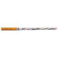 CHAINFLEX Servo Motor Cable: (4) 10 AWG (6.0)/Shielded Twisted Pr 16 AWG (1.5), Orange, PVC Jacket (MPN CF210-UL601521). Key specifications — Conductor Grouping: (4) 10 AWG/Shielded Twisted Pair 16 AWG; Includes Ground: Yes; Overall Length: Order by the Foot; Minimum Bend Radius Factor - Fixed: 5 x OD; Minimum Bend Radius Factor - Flexible: 8 x OD; Brand: CHAINFLEX.