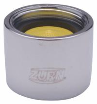 ZURN Aerator: 1 gpm Flow Rate, Spray Flow Outlet, Brass, Chrome Finish, 3/4"-27 Connection Size (MPN G66698). Key specifications — Includes: Spray Outlet; Material: Brass; Product Type: Aerator; Connection Size: 3/4"-27; Brand: ZURN.