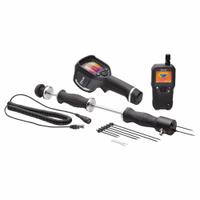 FLIR Moisture Meter: Pin/Pinless, Extended Pin/Flat Pinless, Extended Probe, Not Certified (MPN MR176-KIT6). Key specifications — attr1009284: Flat Pinless; attr1009272: Data Logging; attr999345: FLIR.