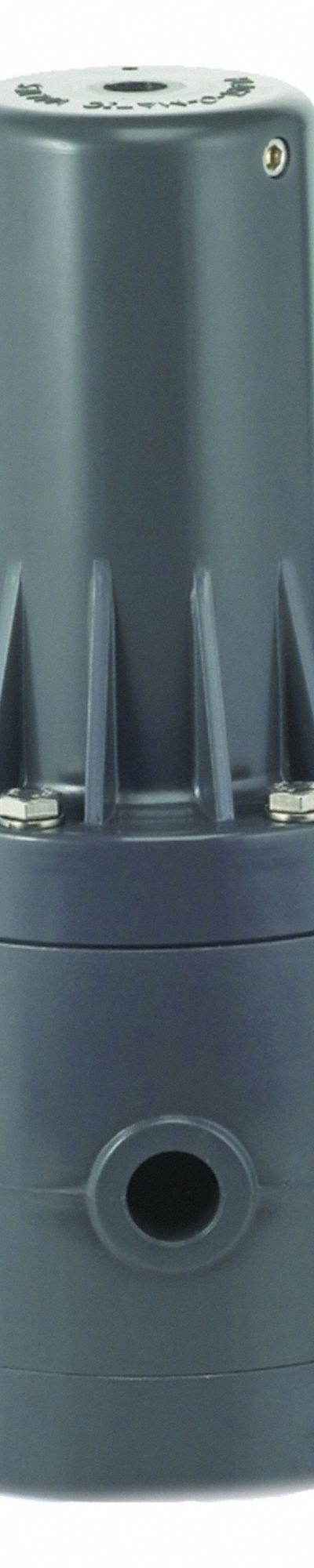 PLAST-O-MATIC Pressure Regulator: PVC - Corrosive & Ultra-Pure Liquids Pressure Regulators