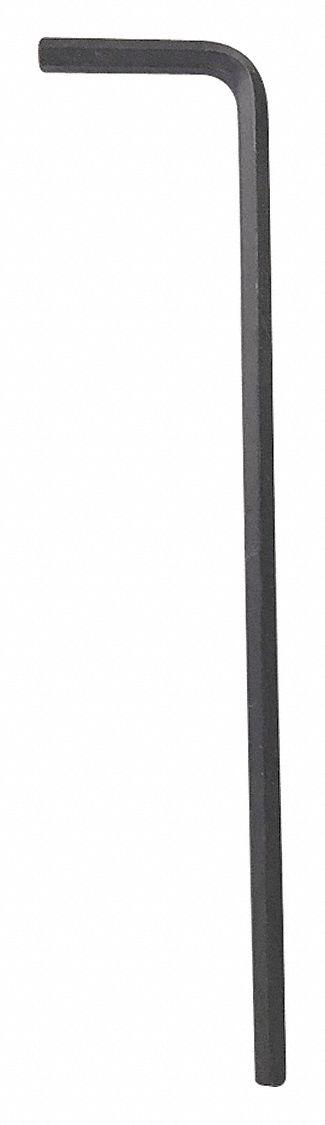 WESTWARD Hex Key: 0 Ball Ends, 7/64 in Tip Size, SAE, Long, Alloy Steel, Black Oxide - L-Shaped Hex Keys