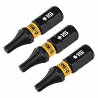 DEWALT Insert Bit: Insert Bit, T25 Bit Size, Torx® Head, T25 Bit Industry Size, Std, Hex, 30 PK (MPN DWAF1TX25IR30). Key specifications — attr1119738: Hex; attr1119740: Standard; attr1119734: S2 Steel; attr1119737: Insert Bit; attr1119741: DEWALT.