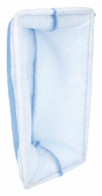 GRAINGER Cube Air Filter: 12 in x 24 in x 20 in, 2 Pockets, Synthetic, Blue/White, MERV 8 (MPN 2JUH5). Key specifications — Performance Rating: MERV 8; Brand: GRAINGER; Media Color: White; Frame or Header Material: Galvanized Steel; Media Material: Synthetic; Surface Tackifier: Yes.
