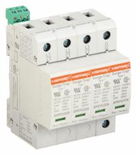 MERSEN Surge Protection Device: Three Phase, 480V AC Wye, 4 Poles, 5 Wires, L-G/L-L/L-N/N-G, 200kA (MPN STP480YN07M). Key specifications — Voltage: 480V AC Wye; Number of Wires: 5 Wires; Modes of Protection: L-L; Max. Continuing Operating Voltage: 175/320/495/640 V AC; Voltage Protection Rating: 1000V (L-N); Short Circuit Current Rating: 200kA; Filtering: No; Includes: Form C Dry Contact.