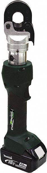 GREENLEE Cordless Wire Cutter: Makita 18V LXT, 25 mm ACSR/5/8 in Guy Strand, Inline, Guillotine (MPN ESG25LX11). Key specifications — attr531858: (2) Batteries; attr531873: Yes; attr531847: Makita 18V LXT; attr531859: 25 mm ACSR; attr531884: Wire Cutter; attr531849: GREENLEE.