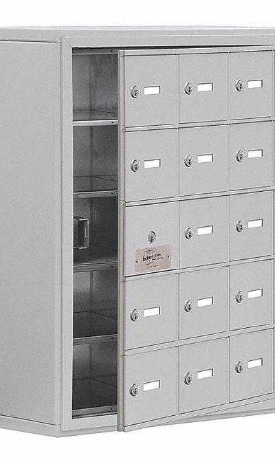 SALSBURY INDUSTRIES Cell Phone Locker: 24 in x 9 1/4 in x 31 in - Surface-Mount Metal Cell-Phone Lockers
