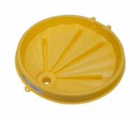 ENPAC Universal Funnel: No Lid, Yellow, No Flame Arrester, 26 in x 5 1/4 in, 2 in NPT, Polyethylene (MPN 3004-YE). Key specifications — Brand: ENPAC; Funnel Material: Polyethylene; For Use With: 30 and 50 gal Drums; Color: Yellow; Lid Type: No Lid; Flame Arrester Ht: No Flame Arrester; Lid Type (sublevel): No Lid.
