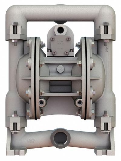 VERSAMATIC Double Diaphragm Pump: Aluminum Body, 1 in, NPT Connection, 49 gpm - Aluminum Housing AODD Pumps