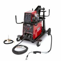 LINCOLN ELECTRIC Multiprocess Welder: Flextec 500X, DC, MIG Pack w/Flex Feed 84 Wire Feeder (MPN K3608-4). Key specifications — Maximum Amperage (Stick): 500 A; Maximum Amperage (TIG): 500 A; Input Voltage (Nominal) (Merch - Table Column, Filters): 400V.