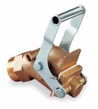 APPROVED VENDOR Drum Faucet: Self-Closing, 2 in NPSM, Rigid, FM Approved, Non-Corrosive Flammable (MPN 272034). Key specifications — Product Type: Drum Faucet; Handle Type: Self-Closing; For Container Type: Drums; Body Material: Brass; Standards: FM Approved; Inlet Thread Type: NPSM; Shank Adjustability: Rigid; Features: Heavy Duty.