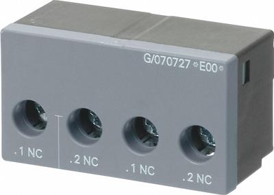 Siemens Auxiliary Switch: 2NC, Front Mount, Front-Mounted - Siemens Auxiliary Contacts