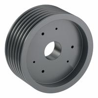 APPROVED VENDOR V-Belt Pulley: B110, 6 Groove, 11.35 in OD, Bushed Bore, SF, Quick Detachable (MPN 6B110SF). Key specifications — Pulley Industry Number: B110; Pitch Diameter: 10.6 in (4L, A); For Belt Section (broad, with similar types): 4L, A, or AX.