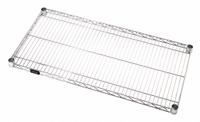 QUANTUM STORAGE SYSTEMS Metal Shelving: 60 in x 24 in, 1 Shelves, Split Sleeve, 600 lb Load Capacity (MPN 2460C). Key specifications — Recommended Environment: Dry; Material: Steel; Brand: QUANTUM STORAGE SYSTEMS; Color: Silver; Finish: Chrome.