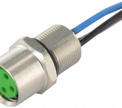 MURRELEKTRONIK Cordset: M8 Female – Front Mounting Receptacle - M8 Receptacles for Signal & Low-Power Applications
