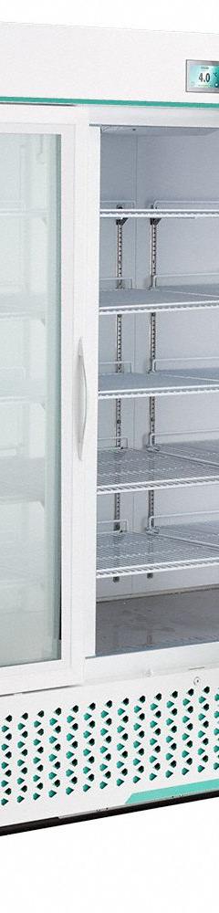 COREPOINT SCIENTIFIC Medical and Lab Refrigerator: 72 cu ft, Upright, 1°C to 10°C, 34 in Overall Dp (MPN NSWDR723WWG/0). Key specifications — Door Opening Style: Left and Right; Color: White; Alarm Type: Temperature; Manufacturer Part Number: NSWDR723WWG/0; Brand: COREPOINT SCIENTIFIC; Product Type: Medical and Lab Refrigerator; Door Type: Swing Glass; Refrigerant Type: R-290.