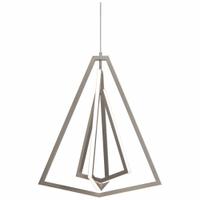 AFX INC. LEDPendant: 24 in Dia, 28 1/4 in Ht, Satin Nickel, 1,620 lm, 3000K, 36 W, 120V AC, Dimmable (MPN GNAP27L30D1SN). Key specifications — attr1257651: 120V AC; attr1257625: AFX INC.; attr1257628: 3000K; attr1257630: Yes; attr1257619: Satin Nickel.