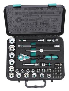 WERA Socket Wrench Set: 3/8 in Drive, 43 Piece, 6-Point, Metric, 6 mm to 24 mm (MPN 05003594001). Key specifications — attr1224269: 3/8 in; attr1204638: Drive Tools Included; attr1227399: Zyklop; attr1204650: 6 mm to 24 mm; attr1204658: 18 Bits; attr1204673: Socket Bits Not Included; attr1204681: Wrenches Not Included; attr1204688: WERA.