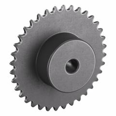 TSUBAKI Sprocket: One-Sided Hub, For Single Strands, 25, 36 Teeth, 2.889 in Pitch Dia, Steel (MPN 25B36). Key specifications — Brand: TSUBAKI.